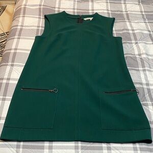 RACHEL Rachel Roy Vintage Dark Green Mini Dress with Pockets